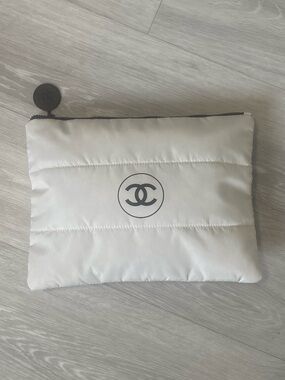 Chanel Beaute Puffy Nylon Pouch / Makeup bag  - GWP